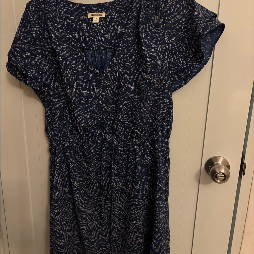 Goodthreads Blue Patterned Dress